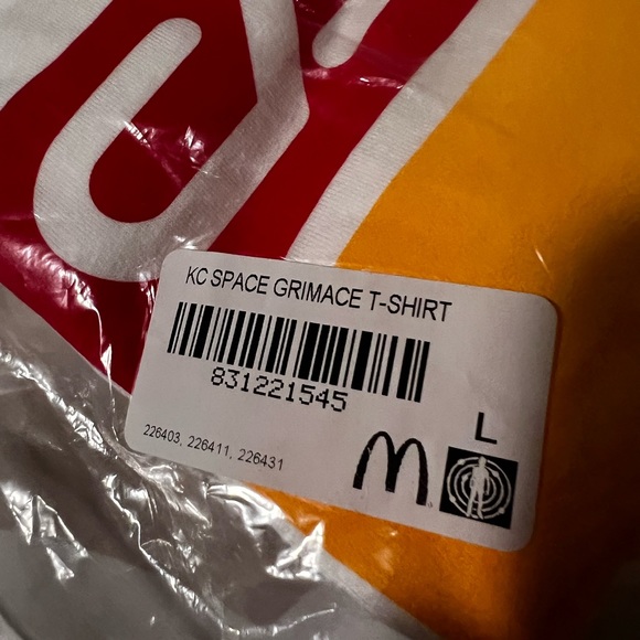 Kid Cudi x Camp McDonald’s Space Grimace limited edition tee L - Picture 2 of 4